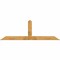 Ekena Millwork Portland Rough Sawn Timber Gable Bracket, Western Red Cedar, 96"W x 32"H x 6"D x 6"F, 8/12 Pitch GBW096X32X0606POR00RWR - alternate 1